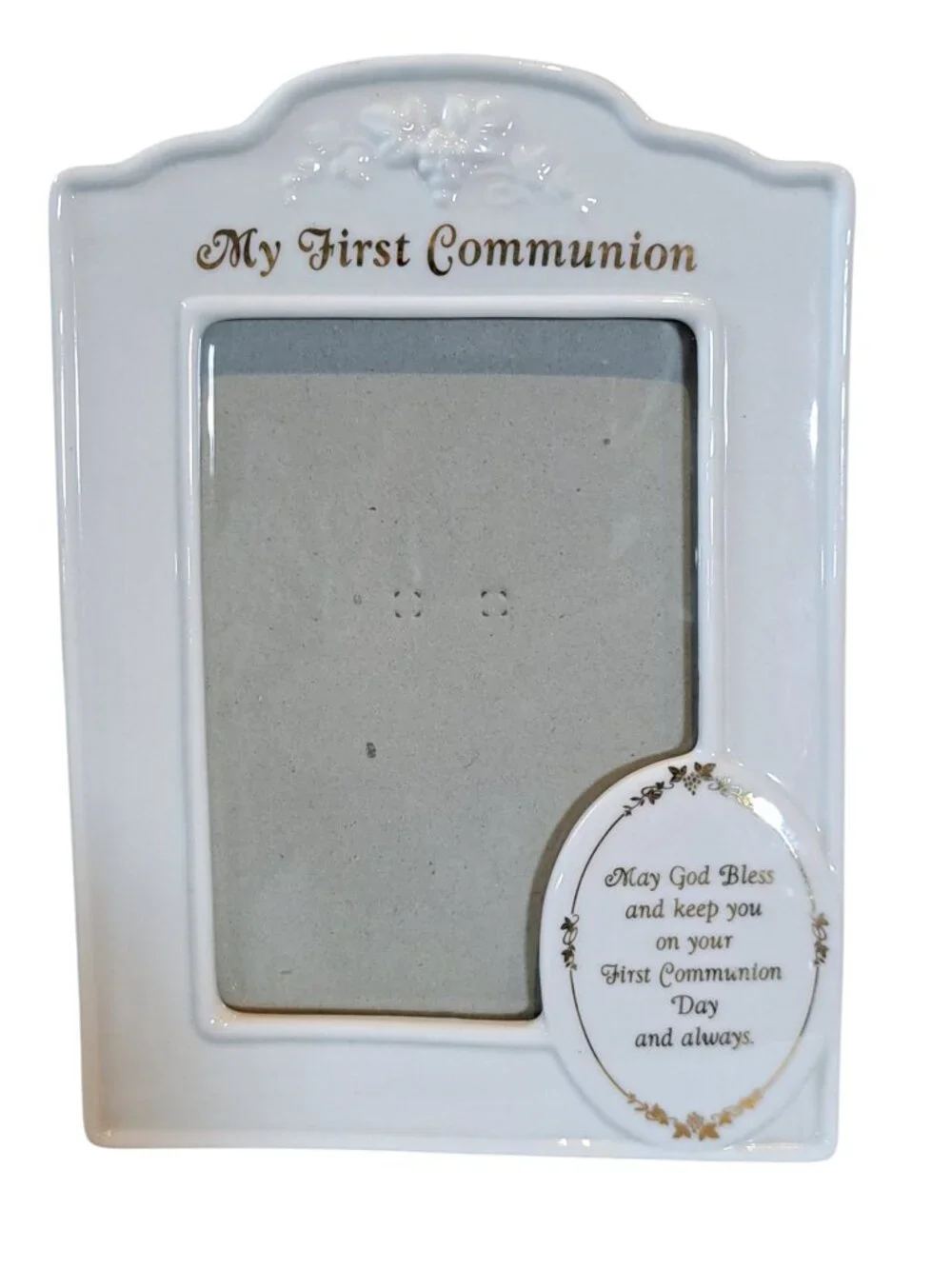 Roman Inc. white porcelain picture frame 5x7